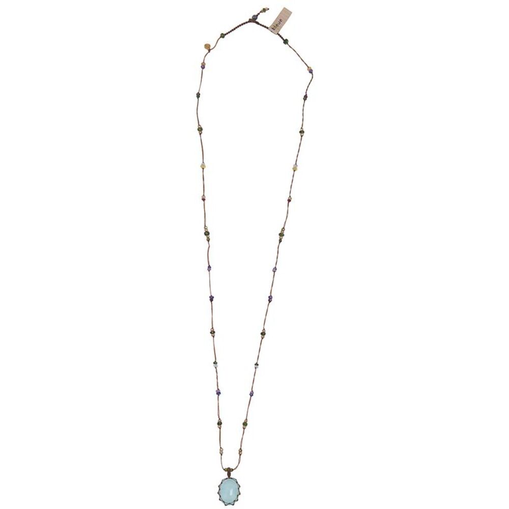 Sharing Women Long "Tibetan V" Pendant Necklace